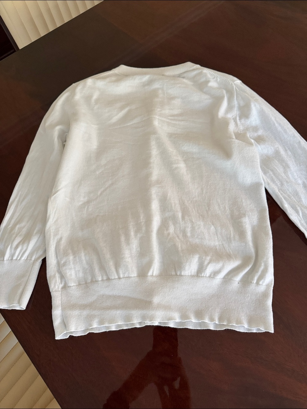 J. Crew Clare White Crewneck Button-Front Cardigan - Picture 12 of 16